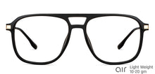 Load image into Gallery viewer, Black Aviator Full Rim Unisex Eyeglasses by Lenskart Air-149506