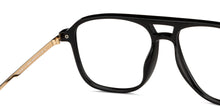 Load image into Gallery viewer, Black Aviator Full Rim Unisex Eyeglasses by Lenskart Air-149506