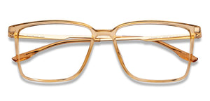 Gold Square Full Rim Unisex Eyeglasses by Lenskart Air-149508