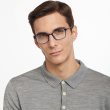 Load image into Gallery viewer, Blue Rectangle Full Rim Unisex Eyeglasses by Lenskart Air-149787