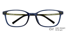 Load image into Gallery viewer, Blue Rectangle Full Rim Unisex Eyeglasses by Lenskart Air-149787