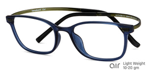 Blue Rectangle Full Rim Unisex Eyeglasses by Lenskart Air-149787