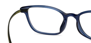 Blue Rectangle Full Rim Unisex Eyeglasses by Lenskart Air-149787