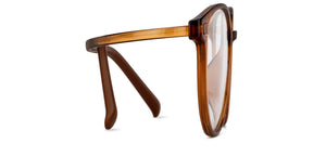 Brown Transparent Round Full Rim Unisex Eyeglasses by Lenskart Air-149790