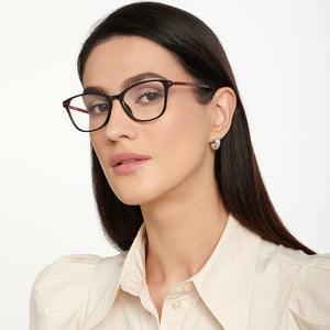 Black Cat Eye Full Rim Unisex Eyeglasses by Lenskart Air-149794