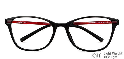 Black Cat Eye Full Rim Unisex Eyeglasses by Lenskart Air-149794