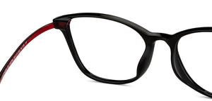 Black Cat Eye Full Rim Unisex Eyeglasses by Lenskart Air-149794