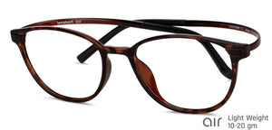 Tortoise Round Full Rim Unisex Eyeglasses by Lenskart Air-149840