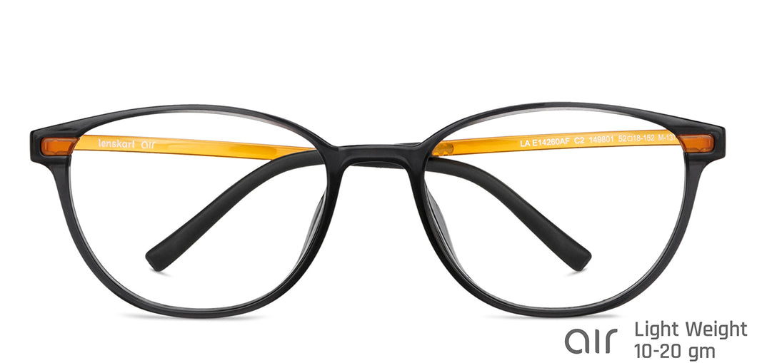 Yellow Round Full Rim Unisex Eyeglasses by Lenskart Air-149801