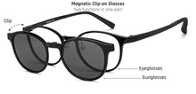 Load image into Gallery viewer, Black Round Full Rim Unisex Eyeglasses by Lenskart Air-150090