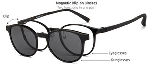 Black Round Full Rim Unisex Eyeglasses by Lenskart Air-150090