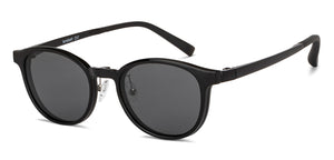 Black Round Full Rim Unisex Eyeglasses by Lenskart Air-150090
