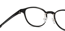 Load image into Gallery viewer, Black Round Full Rim Unisex Eyeglasses by Lenskart Air-150090
