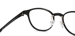 Black Round Full Rim Unisex Eyeglasses by Lenskart Air-150090