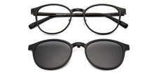 Load image into Gallery viewer, Black Round Full Rim Unisex Eyeglasses by Lenskart Air-150090