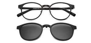 Black Round Full Rim Unisex Eyeglasses by Lenskart Air-150090