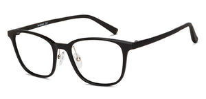 Black Rectangle Full Rim Unisex Eyeglasses by Lenskart Air-150095