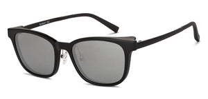 Black Rectangle Full Rim Unisex Eyeglasses by Lenskart Air-150095