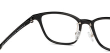 Load image into Gallery viewer, Black Rectangle Full Rim Unisex Eyeglasses by Lenskart Air-150095