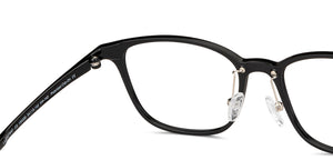 Black Rectangle Full Rim Unisex Eyeglasses by Lenskart Air-150095