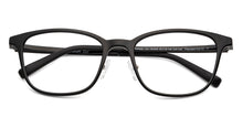 Load image into Gallery viewer, Black Rectangle Full Rim Unisex Eyeglasses by Lenskart Air-150095