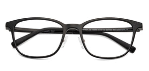 Black Rectangle Full Rim Unisex Eyeglasses by Lenskart Air-150095