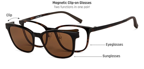 Tortoise Rectangle Full Rim Unisex Eyeglasses by Lenskart Air-150096