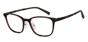 Tortoise Rectangle Full Rim Unisex Eyeglasses by Lenskart Air-150097
