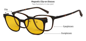 Tortoise Rectangle Full Rim Unisex Eyeglasses by Lenskart Air-150097