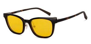 Tortoise Rectangle Full Rim Unisex Eyeglasses by Lenskart Air-150097