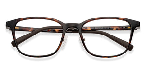 Tortoise Rectangle Full Rim Unisex Eyeglasses by Lenskart Air-150097