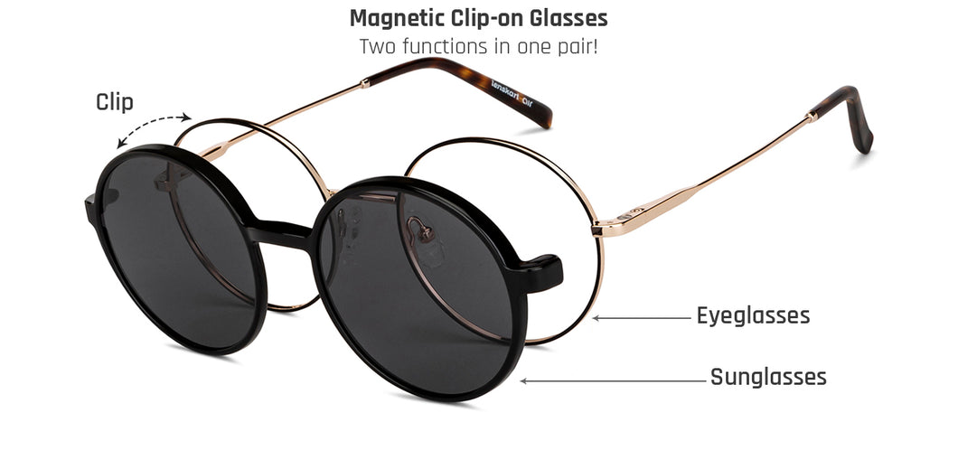 Black Round Full Rim Unisex Eyeglasses by Lenskart Air-150119