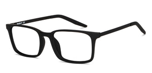 Black Rectangle Full Rim Unisex Eyeglasses by Lenskart Air-150471