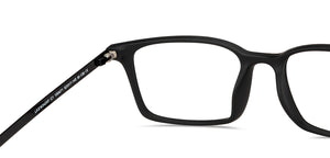 Black Rectangle Full Rim Unisex Eyeglasses by Lenskart Air-150471