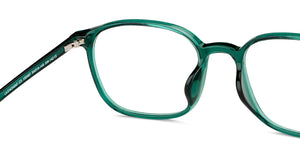 Green Geometric Full Rim Unisex Eyeglasses by Lenskart Air-150487