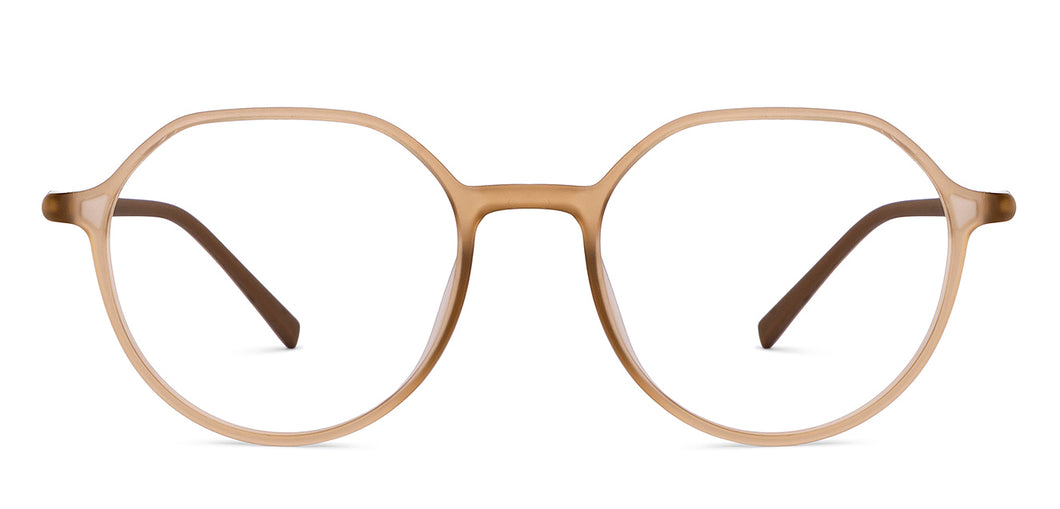 Brown Rectangle Full Rim Unisex Eyeglasses by Lenskart Air-150589