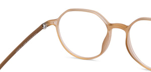 Brown Rectangle Full Rim Unisex Eyeglasses by Lenskart Air-150589