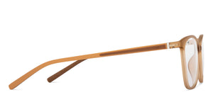 Brown Rectangle Full Rim Unisex Eyeglasses by Lenskart Air-150595
