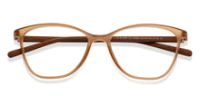 Load image into Gallery viewer, Brown Rectangle Full Rim Unisex Eyeglasses by Lenskart Air-150595