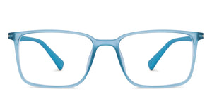 Blue Rectangle Full Rim Unisex Eyeglasses by Lenskart Air-150600