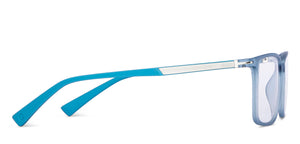 Blue Rectangle Full Rim Unisex Eyeglasses by Lenskart Air-150600