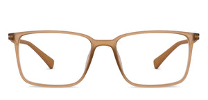 Brown Rectangle Full Rim Unisex Eyeglasses by Lenskart Air-150601