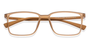 Brown Rectangle Full Rim Unisex Eyeglasses by Lenskart Air-150601