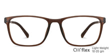 Load image into Gallery viewer, Brown Rectangle Full Rim Unisex Eyeglasses by Lenskart Air-150809