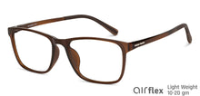 Load image into Gallery viewer, Brown Rectangle Full Rim Unisex Eyeglasses by Lenskart Air-150809