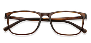 Brown Rectangle Full Rim Unisex Eyeglasses by Lenskart Air-150809