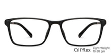 Load image into Gallery viewer, Black Rectangle Full Rim Unisex Eyeglasses by Lenskart Air-150816