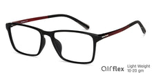 Load image into Gallery viewer, Black Rectangle Full Rim Unisex Eyeglasses by Lenskart Air-150816