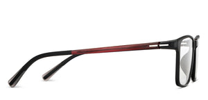 Black Rectangle Full Rim Unisex Eyeglasses by Lenskart Air-150816