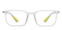 Load image into Gallery viewer, Grey Transparent Rectangle Full Rim Unisex Eyeglasses by Lenskart Air-211956